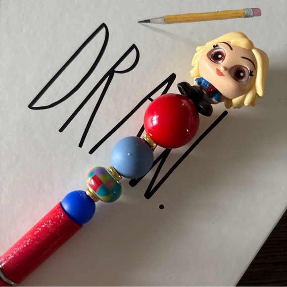 Disney Doorables: Star Wars: Omega handmade beaded pen - Picture 1 of 3